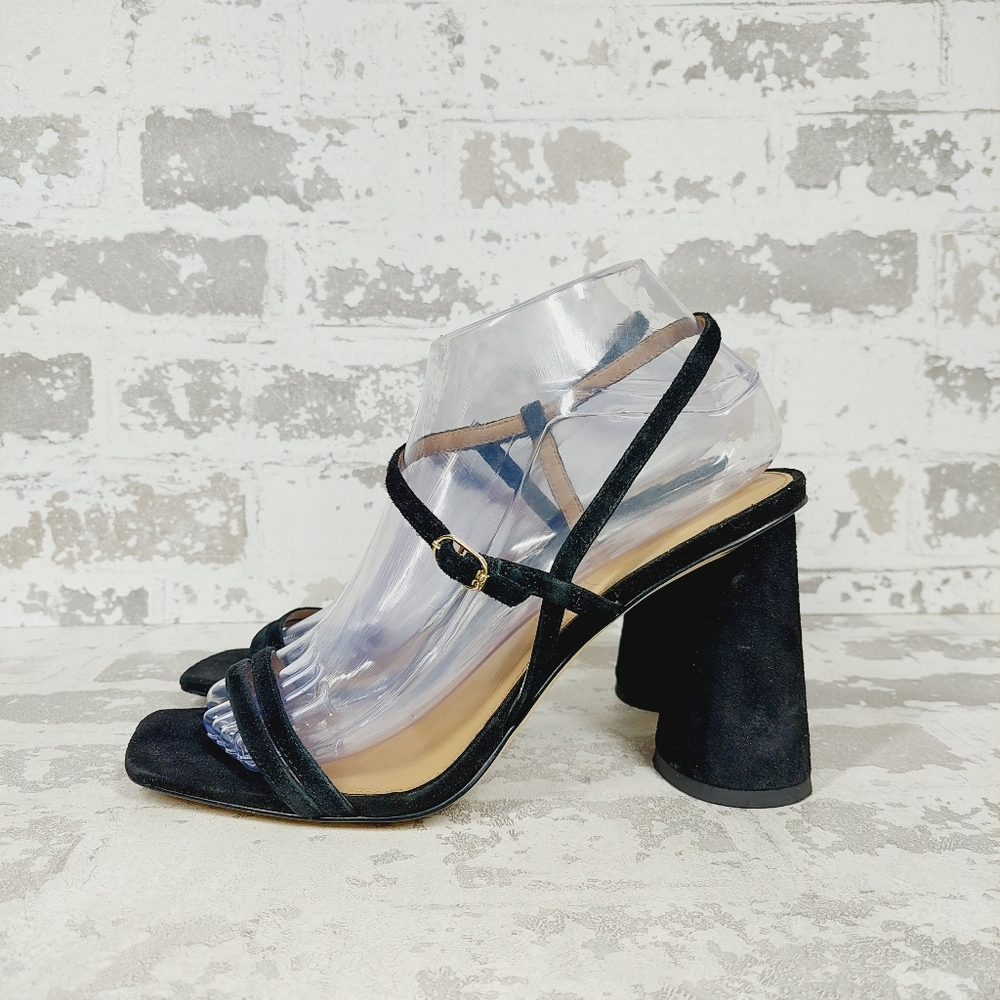 NEW Sam Edelman Kit Slingback Block Heel In Black Sandals W182